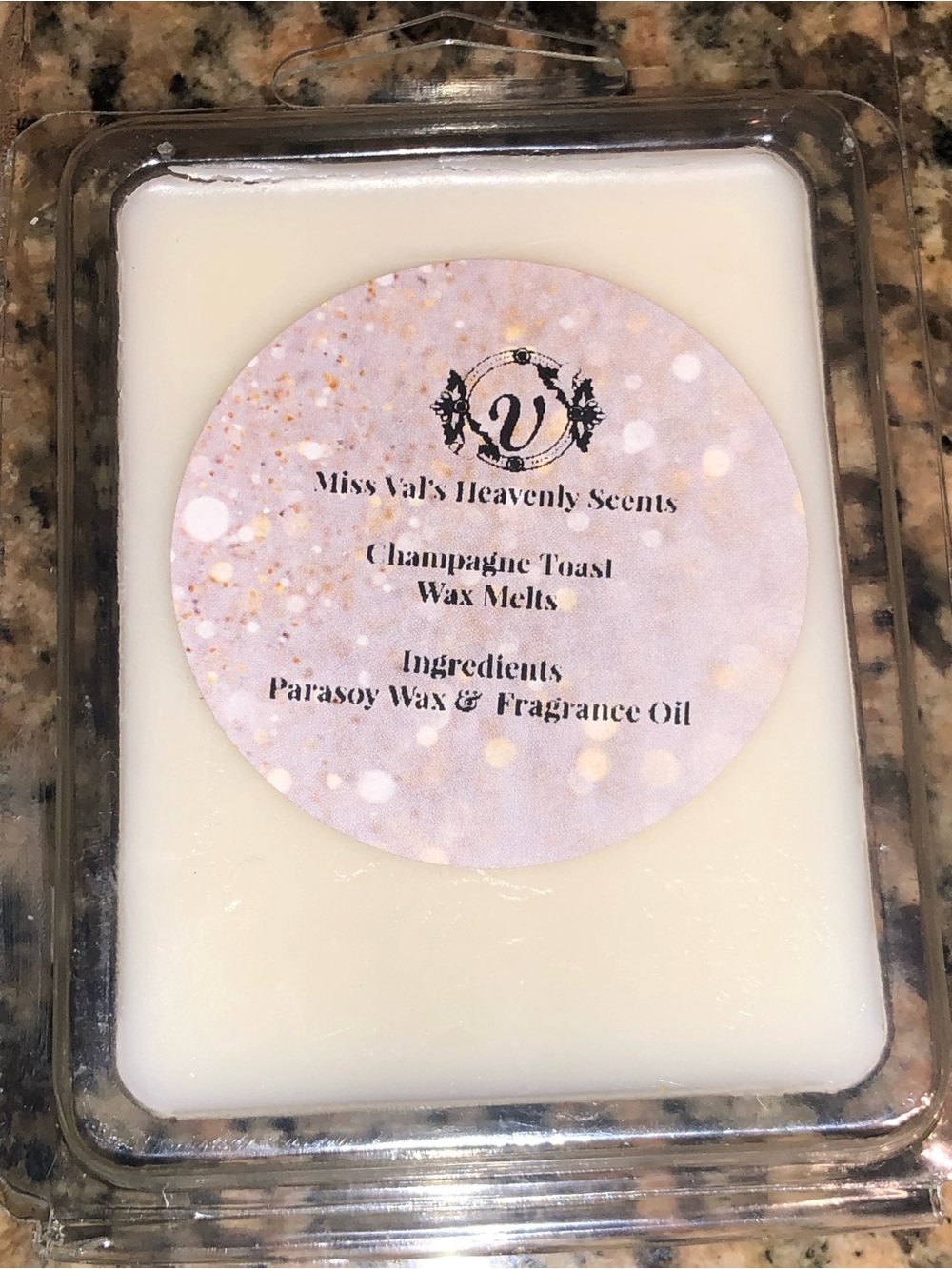 Champagne Toast Wax Melt 1 Pack Miss Val’s Heavenly Scent